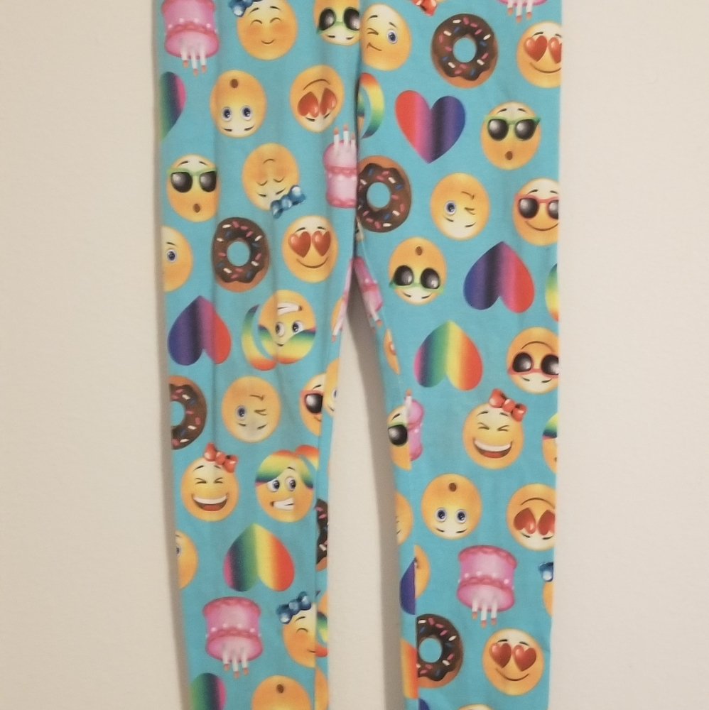 Children's Place Emoji Leggings sz 7/8